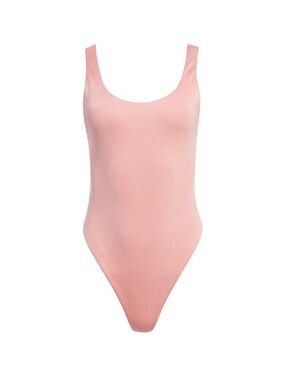 Alice + Olivia Pink Scoop Neck Bodysuit